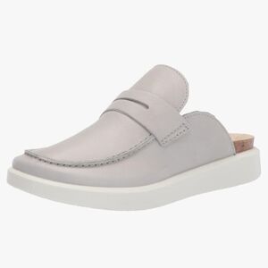 ECCO | Corksphere Mules Slides Gray Leather Sz 37